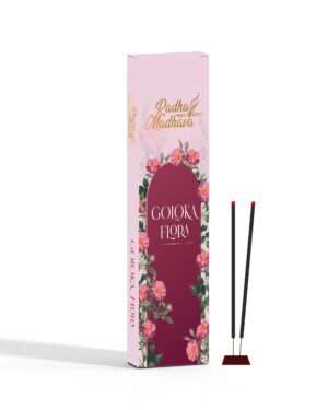 ISKCON Natural Premium Goloka Flora Agarbatti Incense Sticks 8 Inch | Long-Lasting Aroma