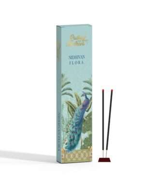 ISKCON Natural Premium Nidhivan Flora Agarbatti Incense Sticks 8 Inch | Long-Lasting Aroma