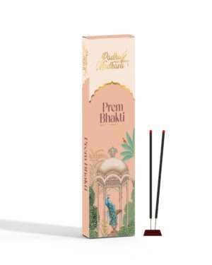 ISKCON Natural Premium Prem Bhakti Agarbatti Incense Sticks 8 Inch | Long-Lasting Aroma