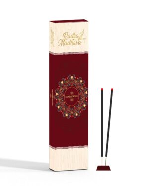 ISKCON Natural Premium Shreedhan Sandalwood Agarbatti Incense Sticks 8 Inch | Long-Lasting Aroma
