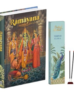 Valmiki Ramayana English Book (Hardcover),Ramayan Katha Granth with Nidhivan Flora Agarbatti